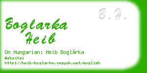 boglarka heib business card